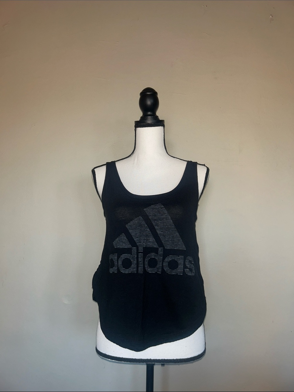 Adidas Women’s Black Logo Tank Top